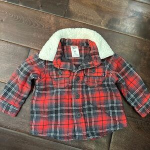 OshKosh B'gosh Red Plaid Kids Jacket